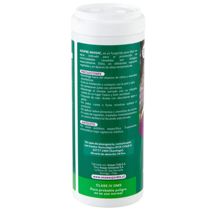 Azufre Fungicida (500 gr) | Gardekin.com