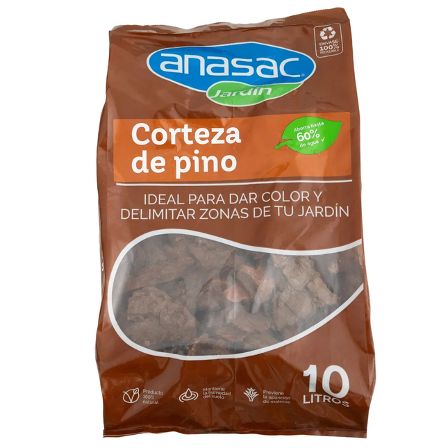 Corteza de Pino Decorativa Mulch Natural | Gardekin.com