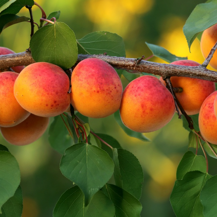 Árbol de Damasco frutal para huerto casero en formato M25