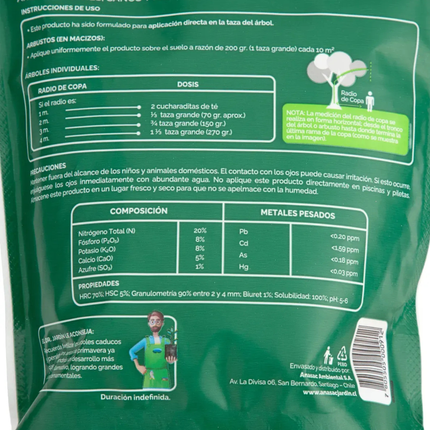 Fertilizante arbusto y árboles (1 KG) | Gardekin.com