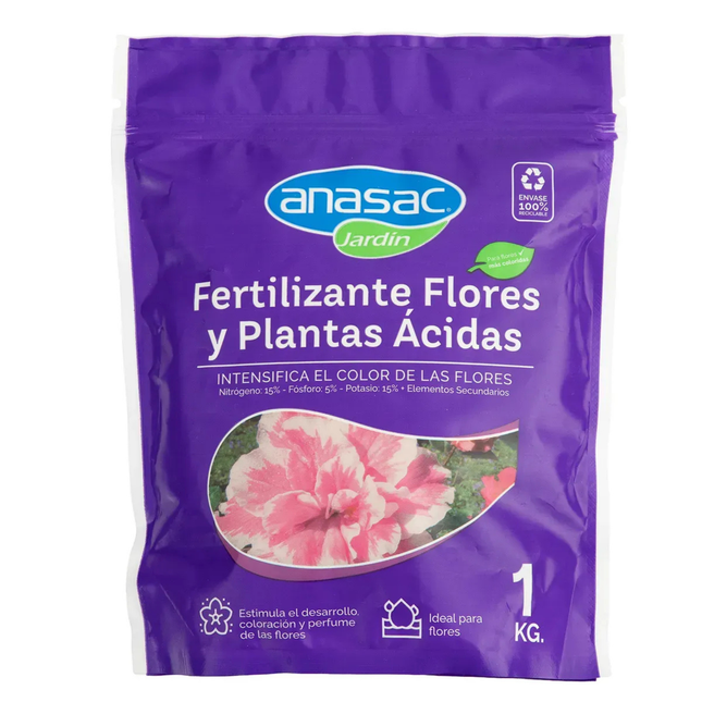 Fertilizantes flores & plantas ácidas (1 KG) | Gardekin.com