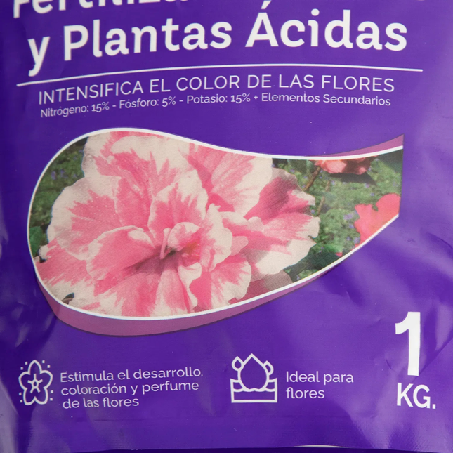 Fertilizantes flores & plantas ácidas (1 KG) | Gardekin.com