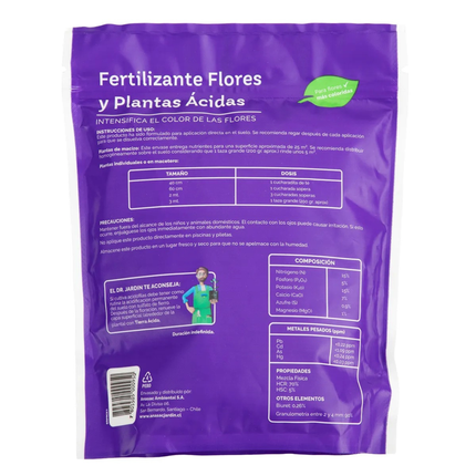 Fertilizantes flores & plantas ácidas (1 KG) | Gardekin.com
