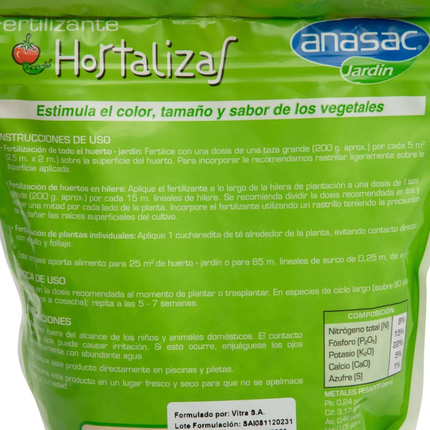 Fertilizante hortalizas (1 KG) | Gardekin.com