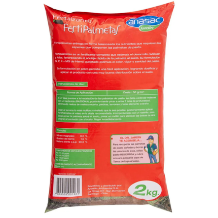 Fertilizante Ferti Palmetas en Polvo (2 kg) | Gardekin.com