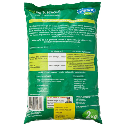 Fertilizante prados (2 KG) | Gardekin.com