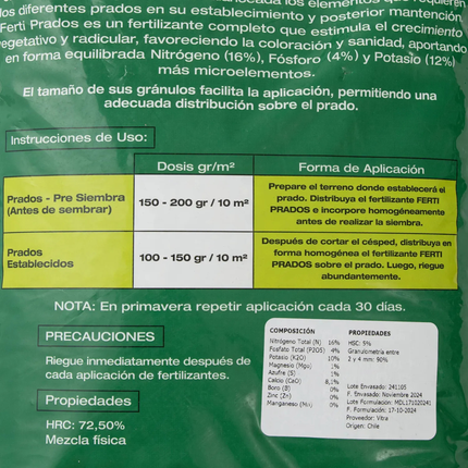 Fertilizante prados (2 KG) | Gardekin.com