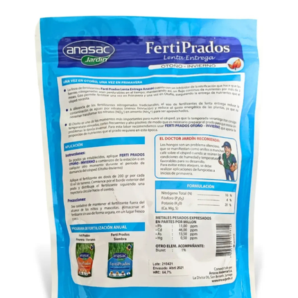 Fertilizante prados otoño-invierno (1 KG) | Gardekin.com
