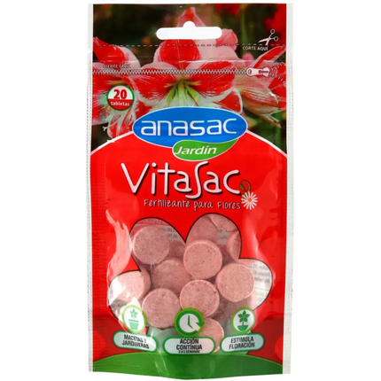 Fertilizante vitasac para flores (60 G) |Gardekin Chile