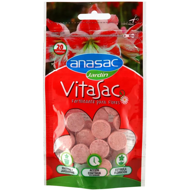 Fertilizante vitasac para flores (60 G) |Gardekin Chile