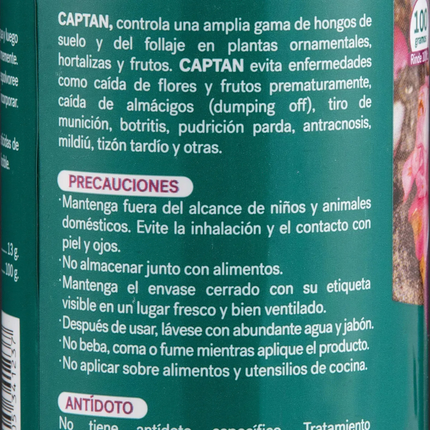 Fungicida captan 13 WP (100 G) | Gardekin.com