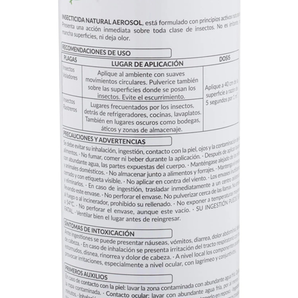 Insecticida Natural Multiespectro en Aerosol (400 ml) | Gardekin.com