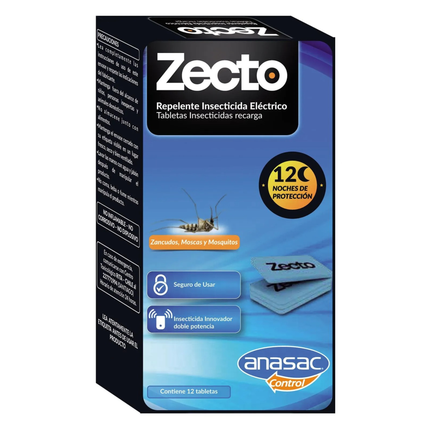 Insecticida tableta recarga zecto (12 UN) | Gardekin.com