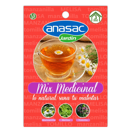Mix Hierbas Medicinales ( 1,5 GR) - Manzanilla, Melisa y Tomillo | Gardekin.com