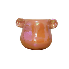 Maceta de cerámica con diseño de oso tamaño pequeño