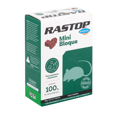 Raticida rastop mini-bloque  | Gardekin.com