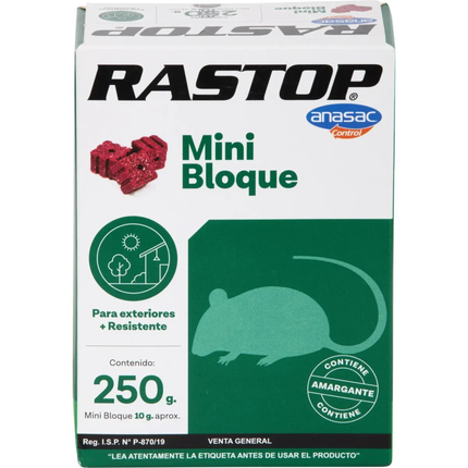 Raticida rastop mini-bloque  | Gardekin.com