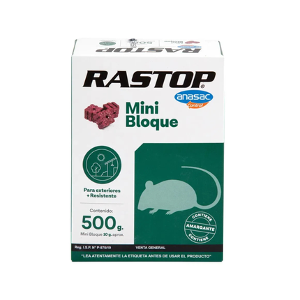 Raticida rastop mini-bloque  | Gardekin.com