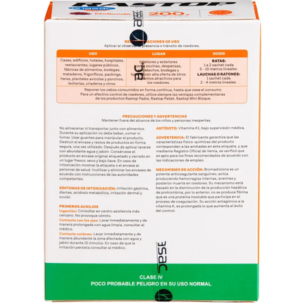 Raticida rastop molienda toffee (200 G) | Gardekin.com