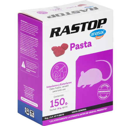 Raticida rastop pasta (150 G) | Gardekin.com