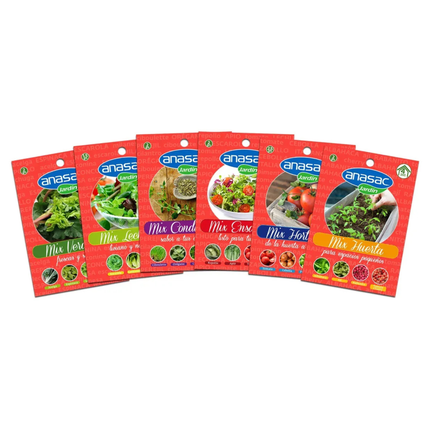 Mix de Semillas de Ensaladas - Repollo, Apio, Tomate y Lechuga Escarola (2GR) | Gardekin.com