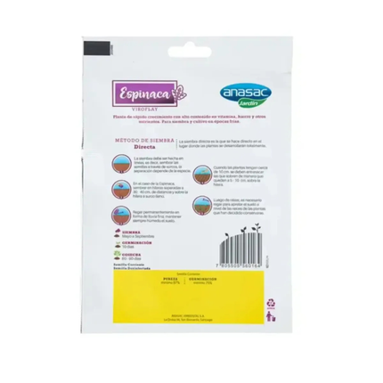 Semillas de Espinaca (5 GR) | Gardekin.com