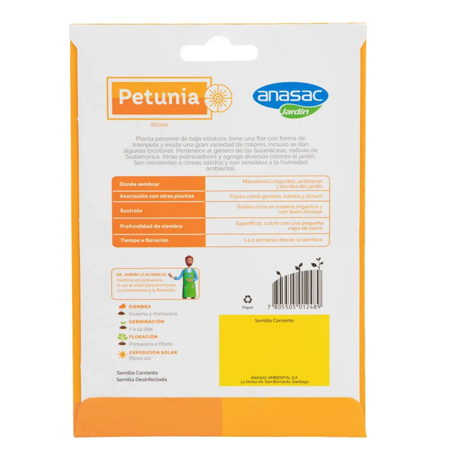 Semillas de Flores Petunia (0,5 GR) | Gardekin.com