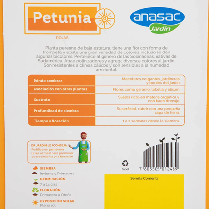 Semillas de Flores Petunia (0,5 GR) | Gardekin.com