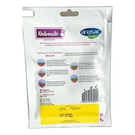 Semillas de Rabanito Sparkler (5 GR) | Gardekin.com