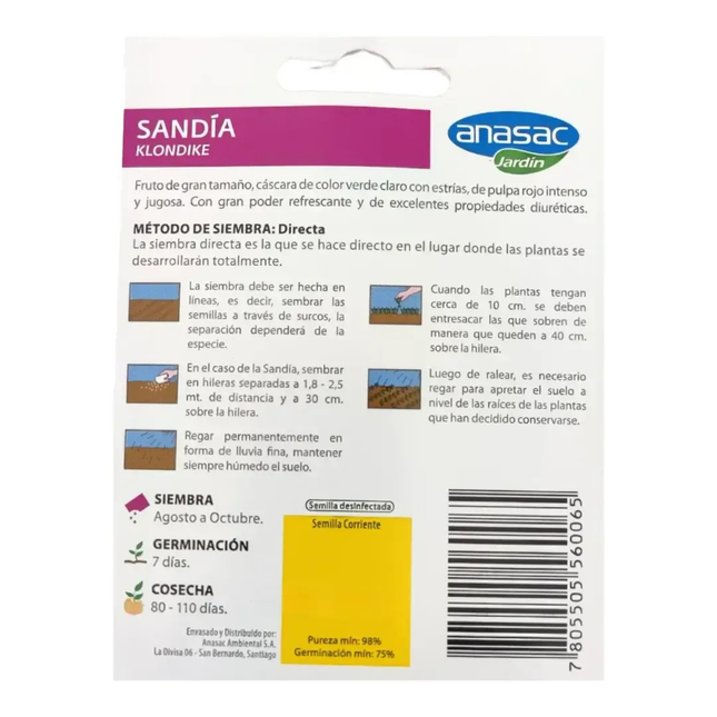 Semillas de Sandía (5 GR) | Gardekin.com