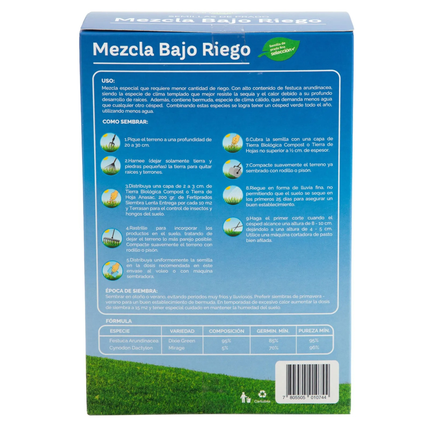Semilla pasto bajo riego (500 G) | Gardekin.com