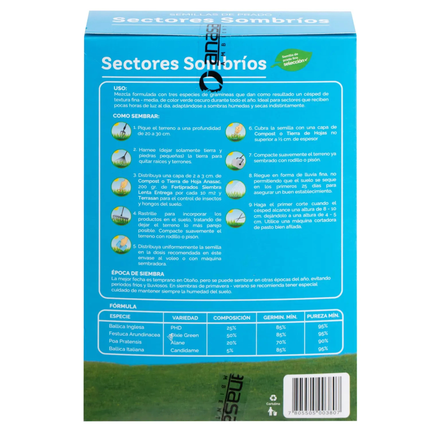 Semilla pasto sector sombra (500 G) | Gardekin.com