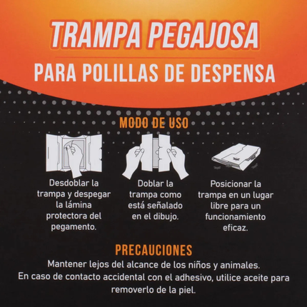 Trampa adherente de polillas despensa ECO (2 UN) | Gardekin.com