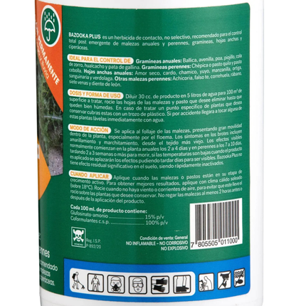 Bazooka Plus, Herbicida no selectivo | Gardekin.com